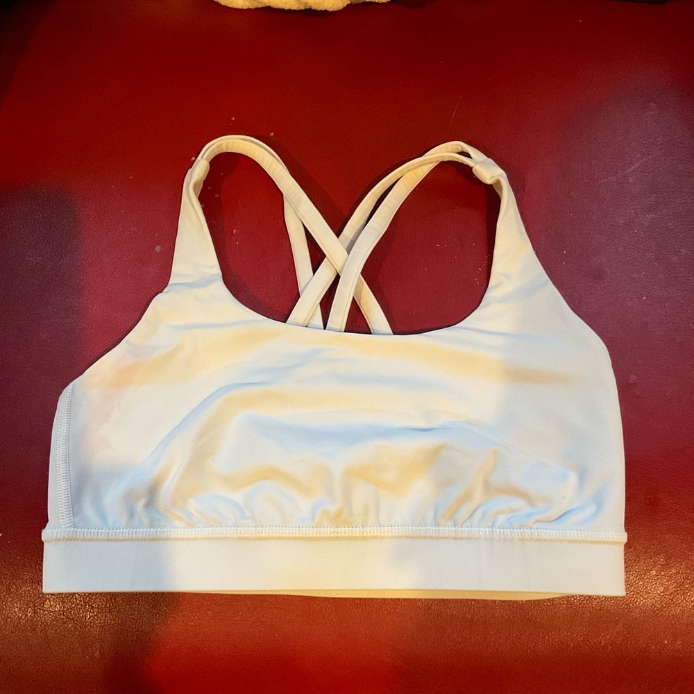 Lululemon Energy Bra Size 6 White